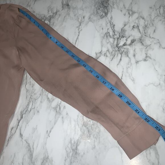 Zara Trafaluc Collection Embellished Beaded Tie Ribbon Floral Blouse Size M - Picture 7 of 9